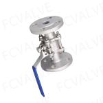 Stainless Steel 3PC Flange Ball Valve CF8 Package Gross Weight 0.223kg for