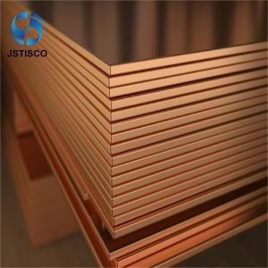 Wholesale 0.1mm To 500mm Pure Copper Plate 3MM Copper Sheet from china suppliers