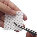 5*5cm White Wiping Cotton Paper Eyelash Tweezer Glue Cleaner Pads