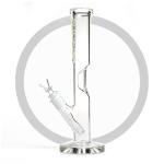 Phoenix 12 Inches Straight Tube Glass Smoking Water Pipe Ingot Ice Bongs Hookah
