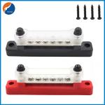 Batt Power Post 6 Way 150A AC 48V DC Copper ABS Stainless Steel Bus Bar With