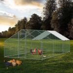 Large Walk in Chicken Run Coop Backyard Hen House Outdoor Farm Ranch Poultry
