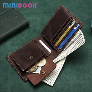 Wholesale Open Closure RFID Blocking Wallet for Men's Crazy Horse Leather Credit Card Holder from china suppliers