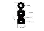 FTTH Fiber Optic Patch Cables Figure 8 Aerial Self Supporting Drop Cord GJYXFCH