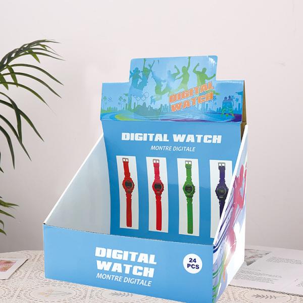 Watch display packaging box, toy paper box, customized supermarket display,