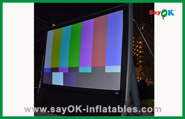 Outdoor Portable Inflatable Movie Screen , Custom PVC Inflatable Projection