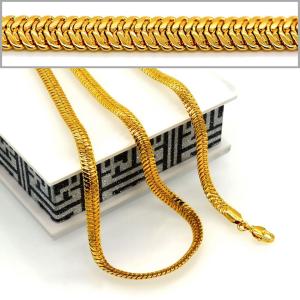 Wholesale Korean Fishbone chain New Trendy Suitable for men and women Jewelry 18K Real Gold Plated from china suppliers