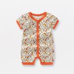 Baby Rompers Wholesale Fashion Romper Short Sleeve Baby Solid Bodysuit