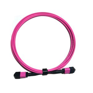Wholesale Manufacturing 12F MPO PC MPO PC OM3 3.0 3M Type B 3.0mm OM3-300 Fiber Optic Patch Cord from china suppliers