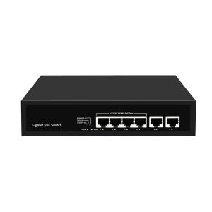 Wholesale 6 Port Ethernet Gigabit PoE Switch 250 Meter Extension VLAN 60W Power Budget from china suppliers