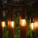 Festival Plastic Edison Bulb String Lights Fairy Edison Bulb Patio Lights
