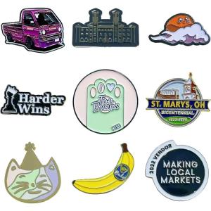 Wholesale Hat Collar Clothes Badge logo Custom Metal Pins Badge Cartoon Animal Character Lapel Pin Enamel Pin from china suppliers