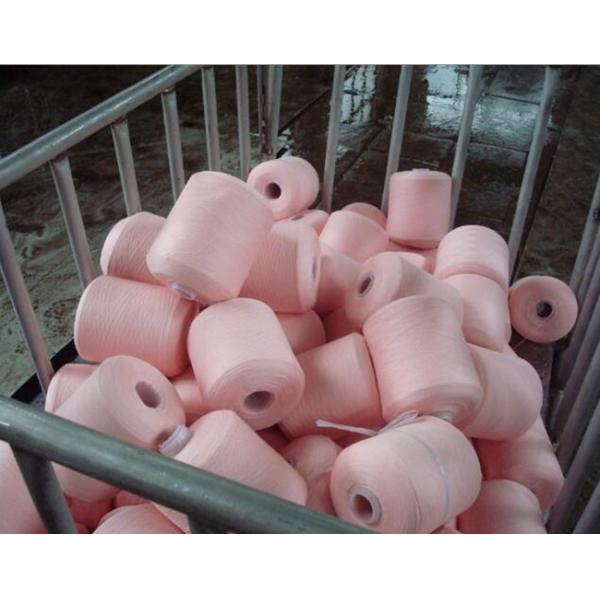 Customized Spun Polyester Yarn 40s / 2 50s / 2 60s / 2 , Core Poly Spun Yarn Low Shrinkage