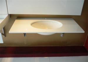Wholesale Nanoglass Granite Bathroom Vanity Tops With Sink , Engineered Marble Vanity Top from china suppliers