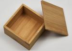 Small Natural Storage Bamboo Gift Box With Custom Logo For Packaging