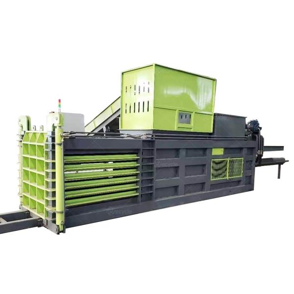 Automatic Hydraulic Horizontal Press Waste Plastic And Paper Baler Machine L2000