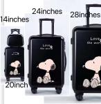 ABS Printed Carry On Trolley School Travel Children Luggage Bag Suitcase For