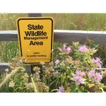 63Mil Thick Aluminum Custom Reflective Sign For Wildlife Management Area