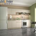 Small Room Kitchen Cabinets Complete Sets with Plywood Carcase and Contemporary
