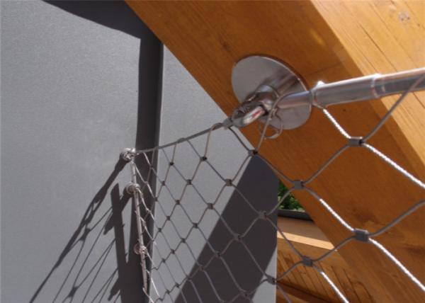 Flexible 1.6mm Architectural Wire Mesh , Stainless Steel Wire Rope Mesh For