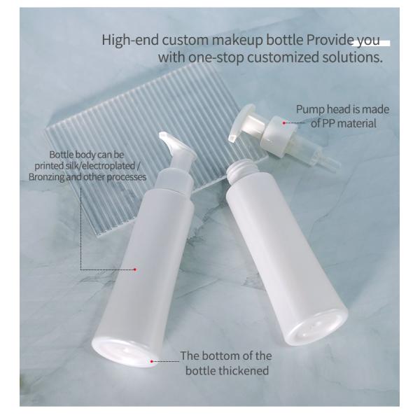 Matte Plastic Dispenser Bottle 120ml Square Foaming Facial Cleanser Bottle