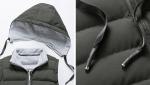 Cotton Padded Cold Weather Vest Regular Stand Collar Waistcoat With Hooded