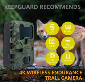Wholesale WIFI Trail Camera KW866 OEM/ODM 0.25s Capture Speed Waterproof IP67 up to 512GB Storage 32MP 4K at 30fps Wildlife Camera from china suppliers