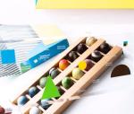 Rectangular Red Rigid Cardboard Gifts Bar Sweets Bonbon Packaging Tray for Candy