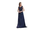 Long Dress Elegant Ladies Evening Dresses Half Sleeves With Soft Handfelling