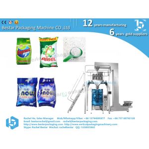 Vertical packing machine 2kg washing powder pouch with hole