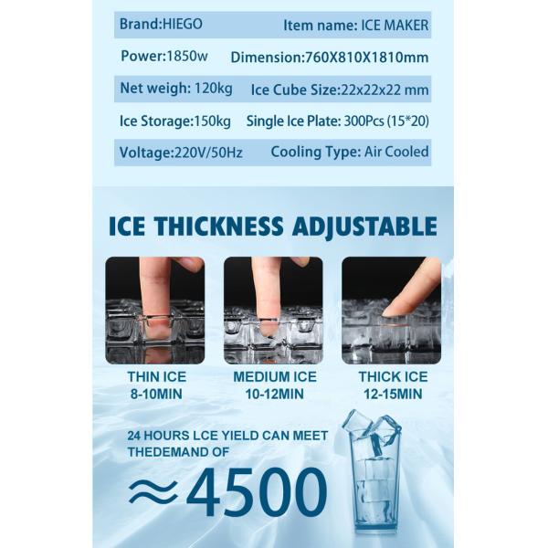 Commercial Ice Cube Machine 300Kg Per Day Ice Cube Making Machine