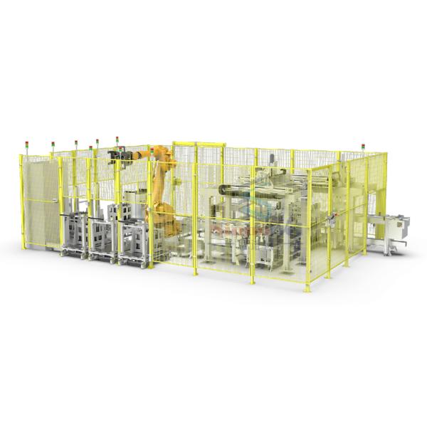 Square Cell Sorting And Packaging System Car Battery Assembly Line 15PPM