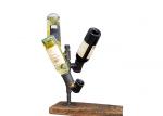 Industrial Pipe 4 Bottle Wine Rack Wine Holder For Kitchen / Home Bar