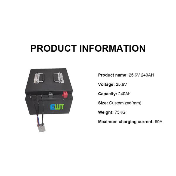 25.6v 240ah Lithium Ion Battery Pack Rechargeable For Washing Machine