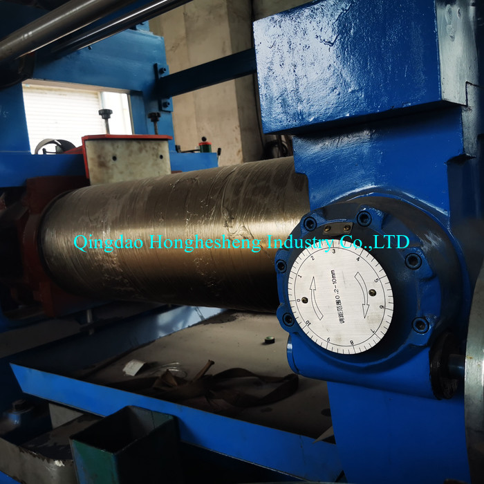 Two Roll Rubber Mixing Mill Electrical Heated 50~60 HRC