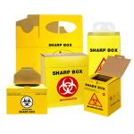5L 10L Hospital Medical Cardboard Paper Sharps Container Safety Waste Box