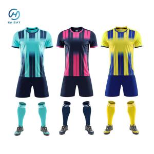 Wholesale Custom Made Soccer Jersey Fabric Weight 150gsm Adult Size 4XL Asian Size with Short Customized Team Name Number Logo from china suppliers