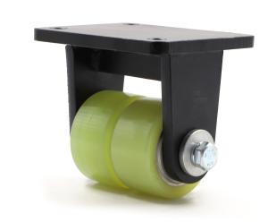 Wholesale Fixed 1900KG Dual Wheel Swivel Casters 4 Inch Polyurethane Wheels from china suppliers