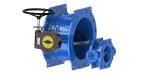 Dovetail Design Double Eccentric Butterfly Valve Wore Gear Operated