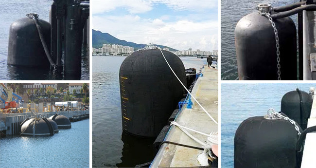 4.5*12.0M Floating Pneumatic Rubber Fenders PIANC ISO17357 Standard