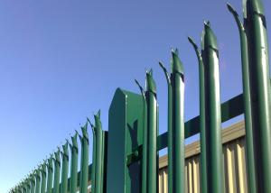 Wholesale W Section Steel Palisade Fencing Powder Coating Green 8ft Security from china suppliers