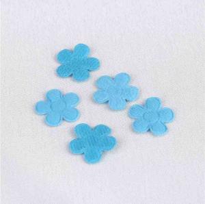Wholesale Small Blue Fabric Flower Applique Crafts For Curtains Decoration Size 20 mm from china suppliers
