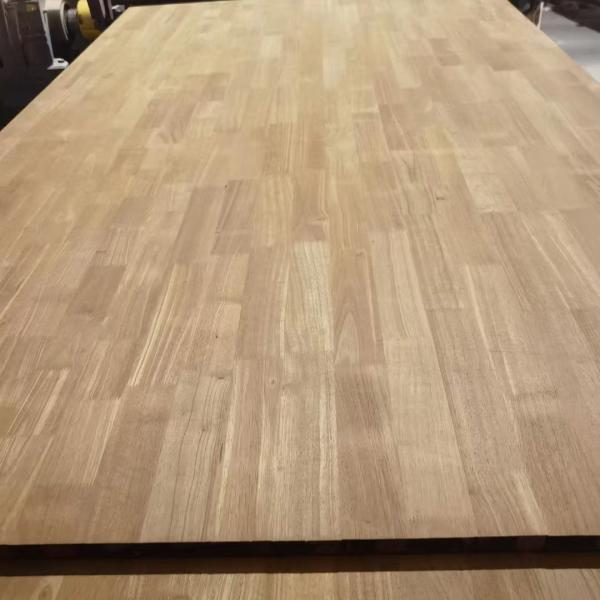 Eco Friendly Glue Used Grade Carbonized Yellow Rubber Finger Joint Hardwood