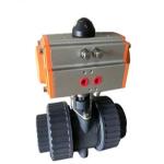 IP67 Normal Temperature 2 Way PVC Motorized Ball Valve For Swimming Pool