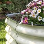 Outside Raised Garden Bed Kit For Vegetables Herbs Flowers And Fruits 4.9x4.9x0