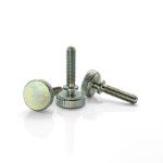 Zinc Plated Carbon Steel Thumb Screw – High-Collar & Straight Knurls for