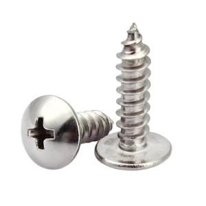 Wholesale Stainless steel 304 cross large round head mushroom head self tapping screw from china suppliers
