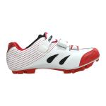 Auto Lock Waterproof Cycling Footwear Red And White Fit Wide Range Of Foot
