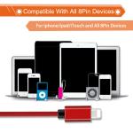 iPhone 6 7 8 XR iPad Cloth Braided USB Cable High Light Aluminum Alloy Housing
