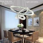 Crystal Hanging Decorative Circle Ring Light Crystal Round Ring Chandeliers